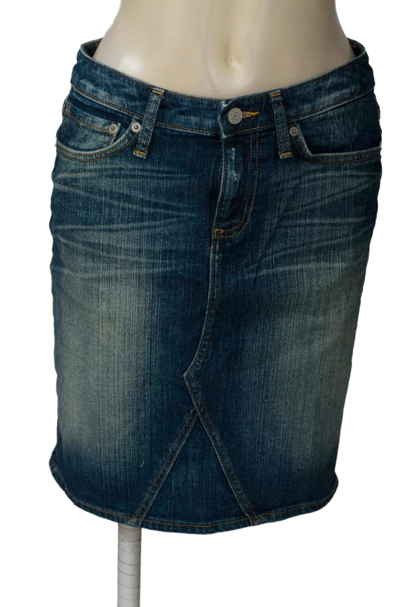 Falda color Azul - Banana Republic