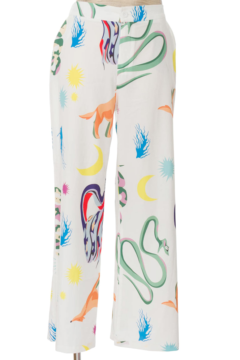 Pantalones color Estampado - Ryocco