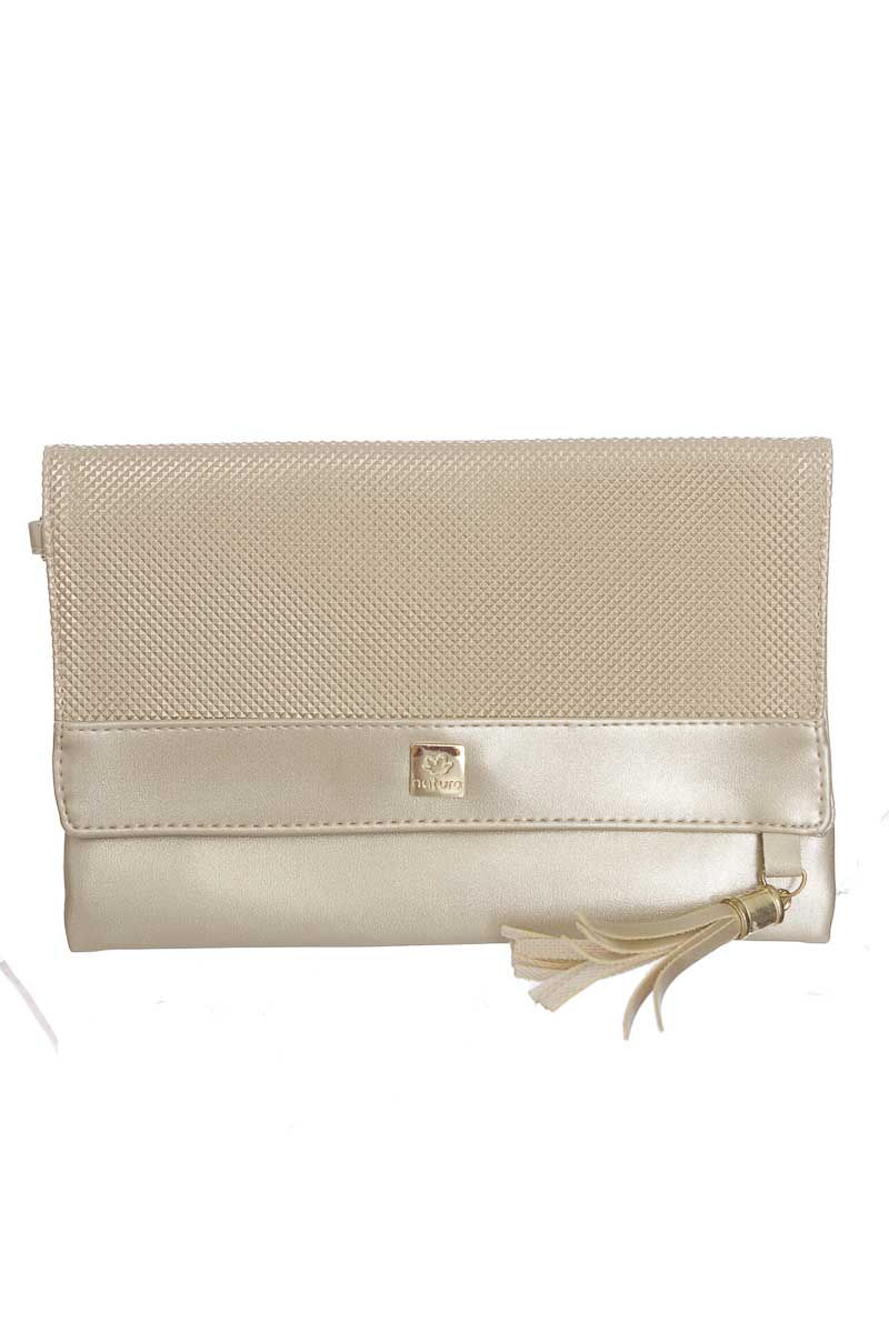 Cartera / Bolso / Monedero color Dorado - Natura