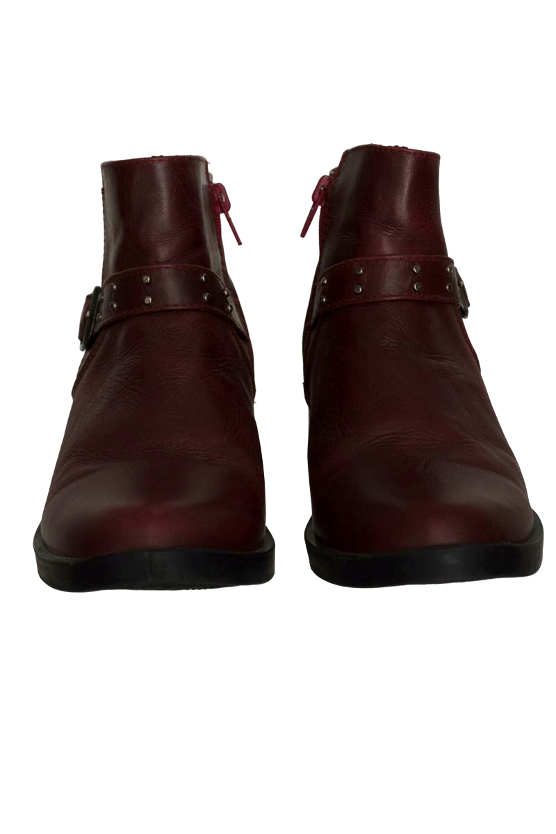 Zapatos color Vinotinto - Piel canela