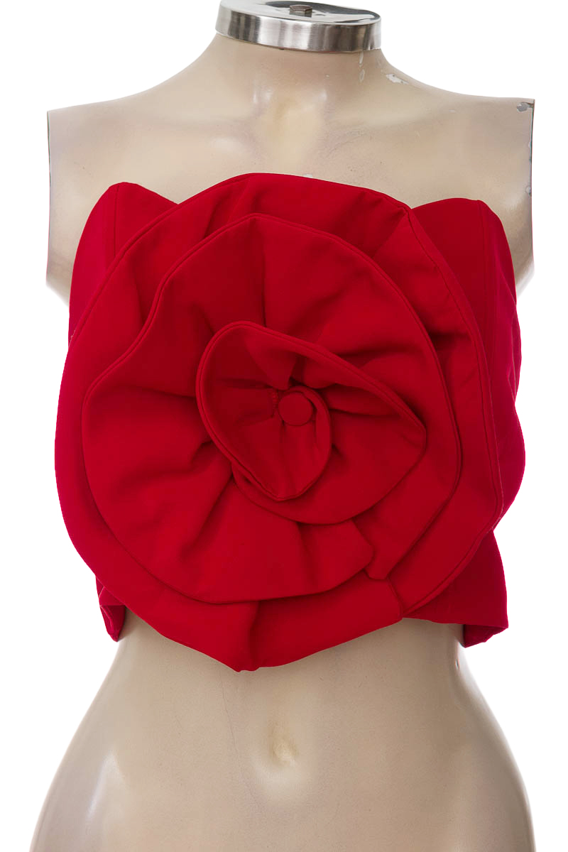 Top / Camiseta color Rojo - Entrelazadas