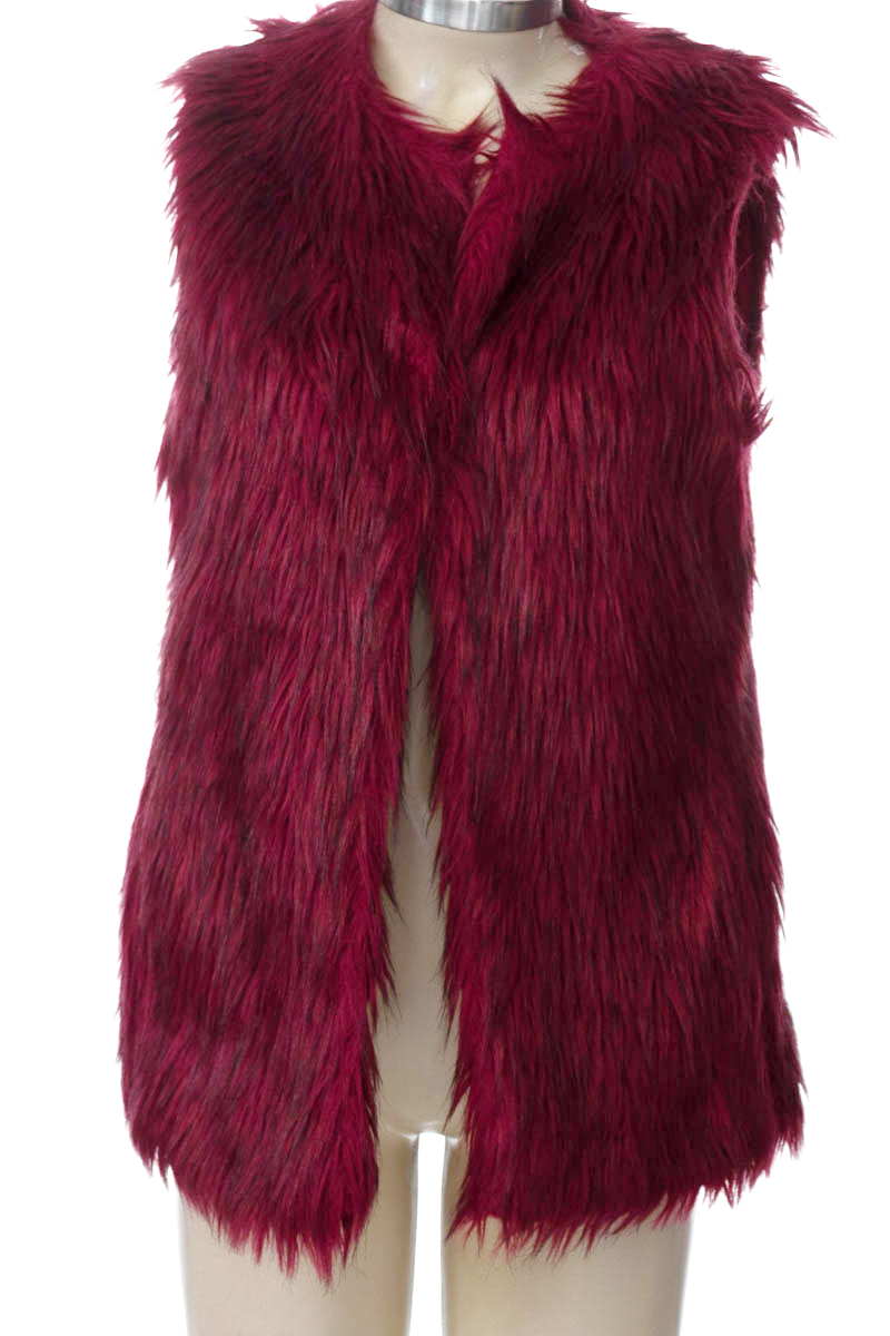 Chaqueta / Abrigo color Vinotinto - Bershka