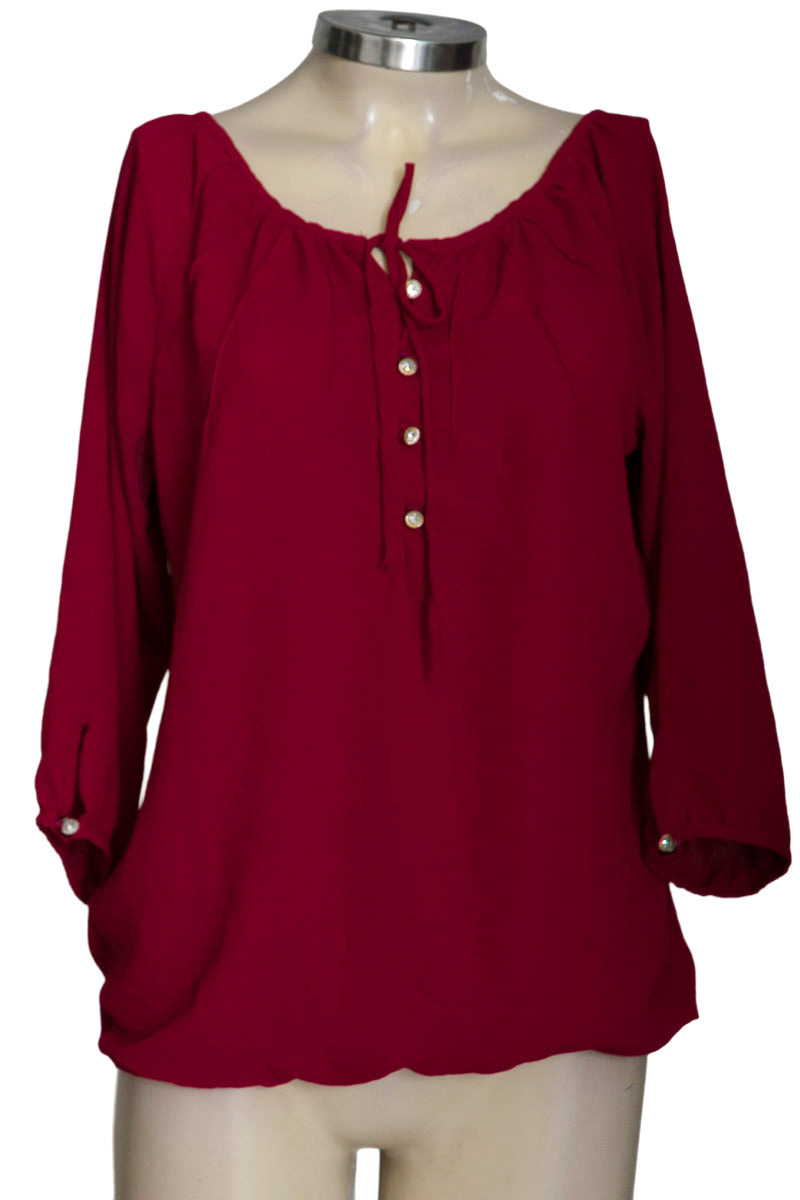 Blusa color Vinotinto - Carolina Endara