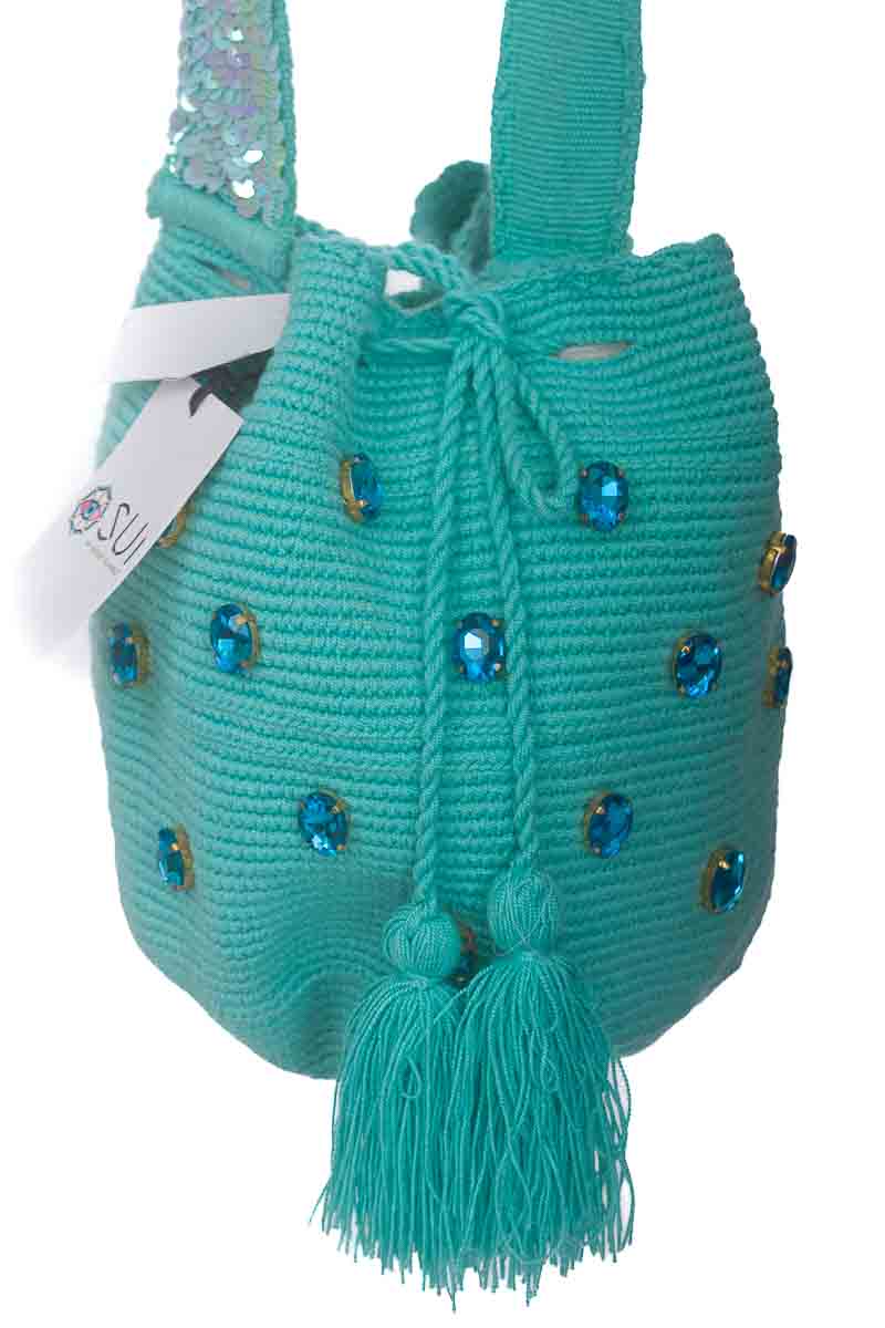 Cartera / Bolso / Monedero color Aguamarina - Sui by Haidee Alvarez