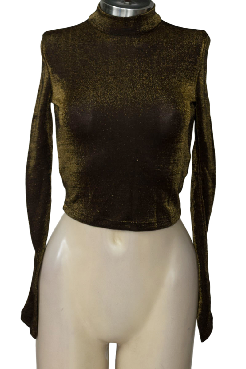 Top / Camiseta color Dorado - NAF NAF