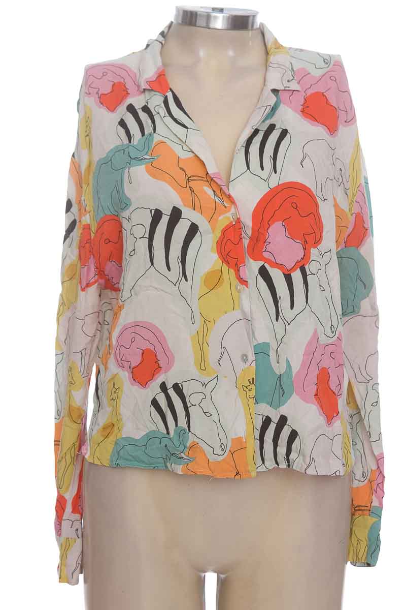 Blusa color Estampado - Zara