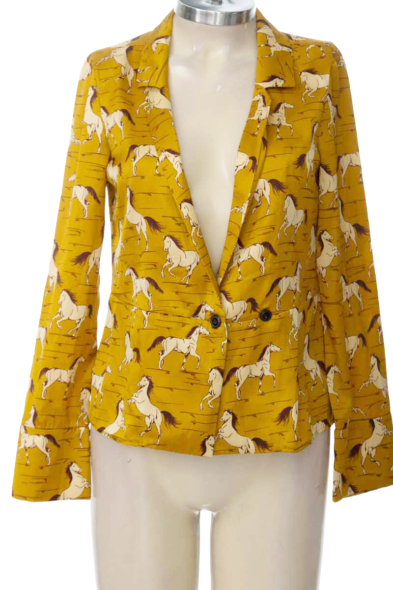 Blusa color Mostaza - Zara