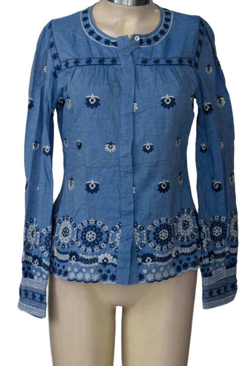 Blusa color Azul - Zara
