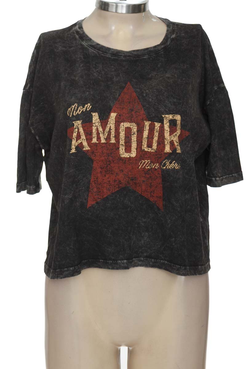Top / Camiseta color Gris - NAF NAF
