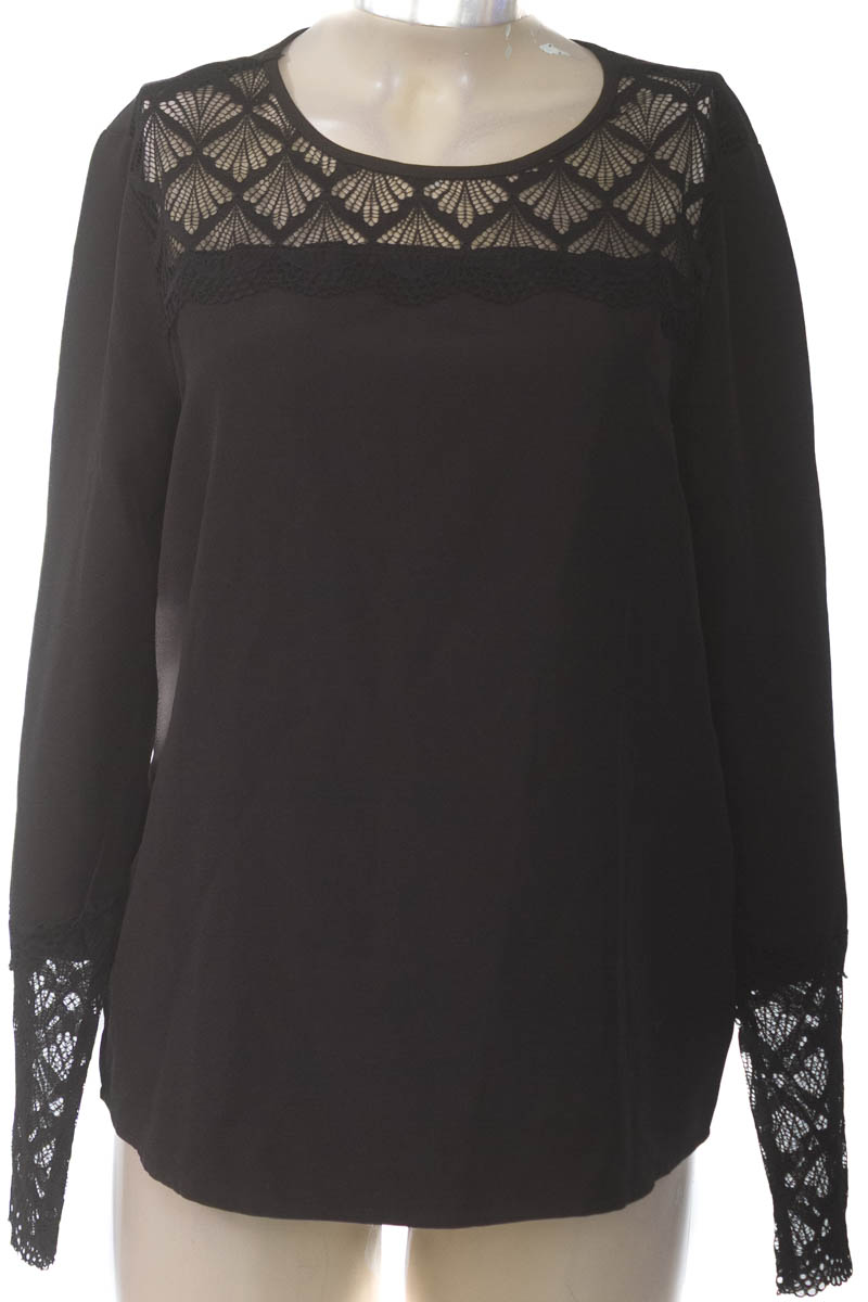 Blusa color Negro - Celeste