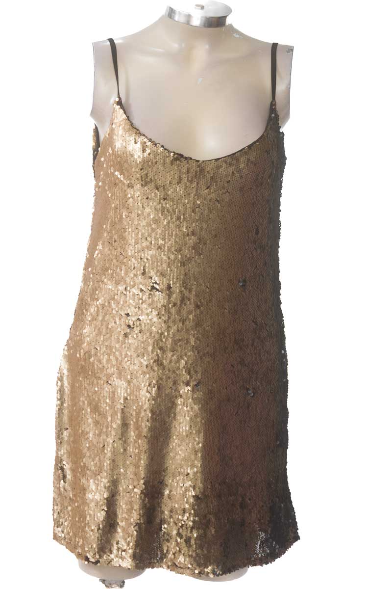 Vestido / Enterizo color Dorado - NAF NAF