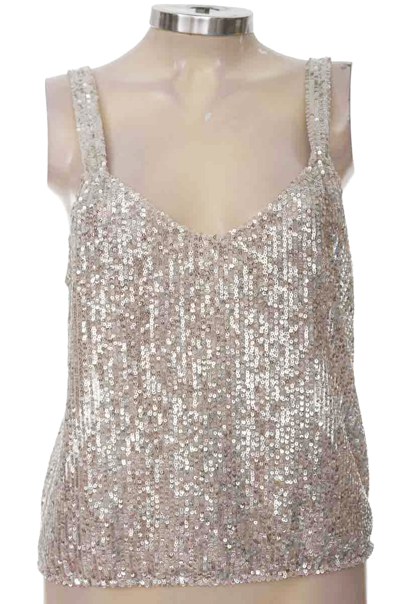 Top / Camiseta color Plateado - Zara