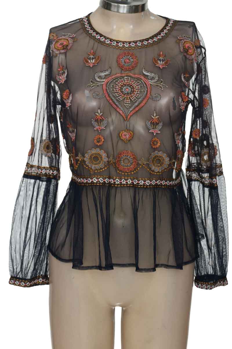 Blusa color Azul - Zara