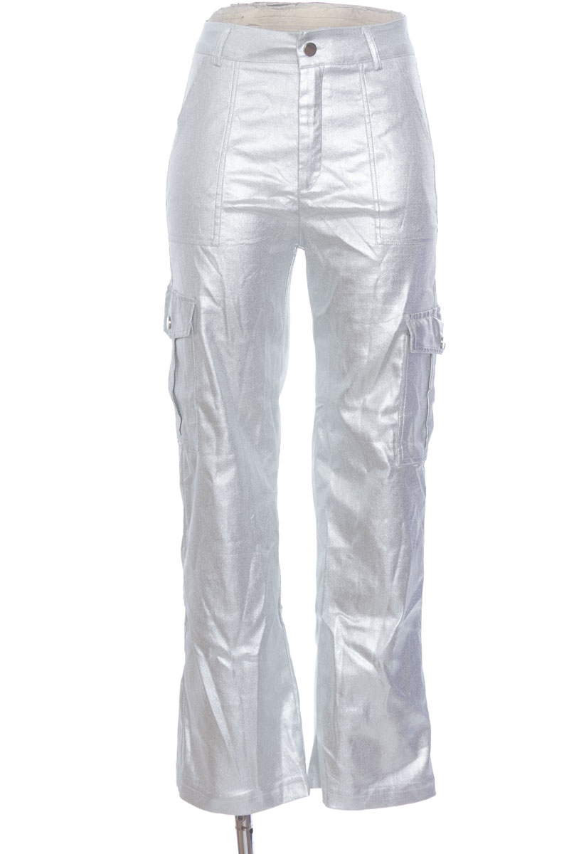 Pantalones color Plateado - Niuniu Studio