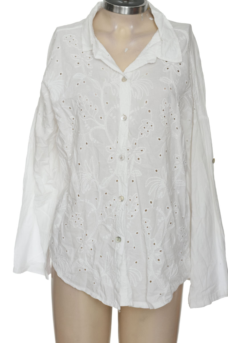 Blusa color Blanco - Made In Italy