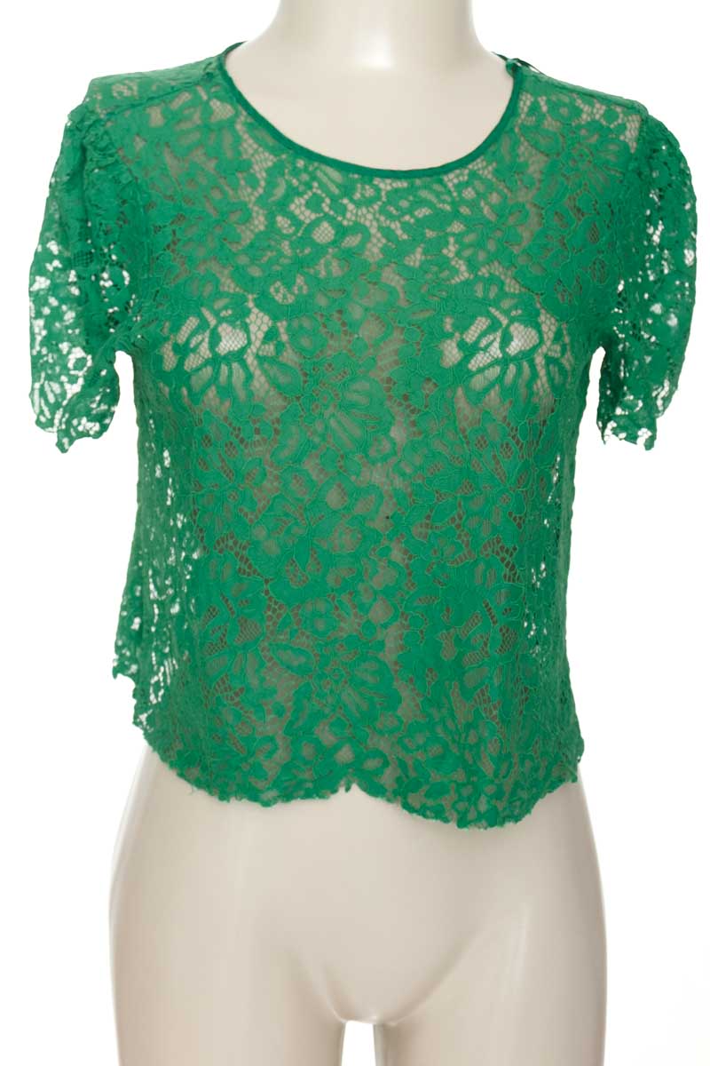 Top / Camiseta color Verde - Zara