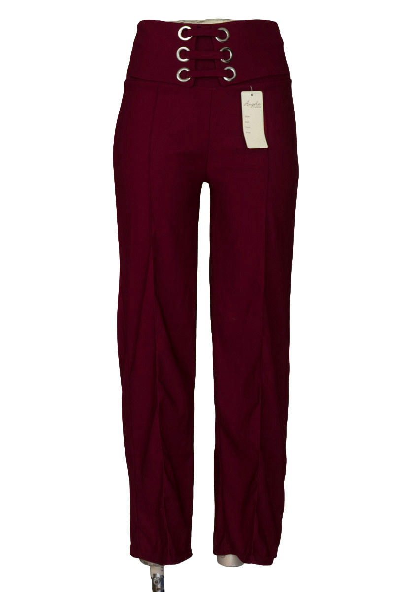 Pantalones color Vinotinto - ANGELA FASHION