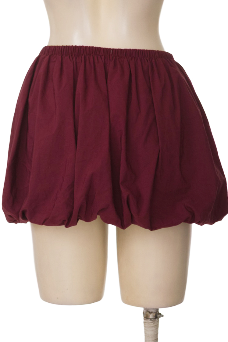 Falda color Vinotinto - Bershka