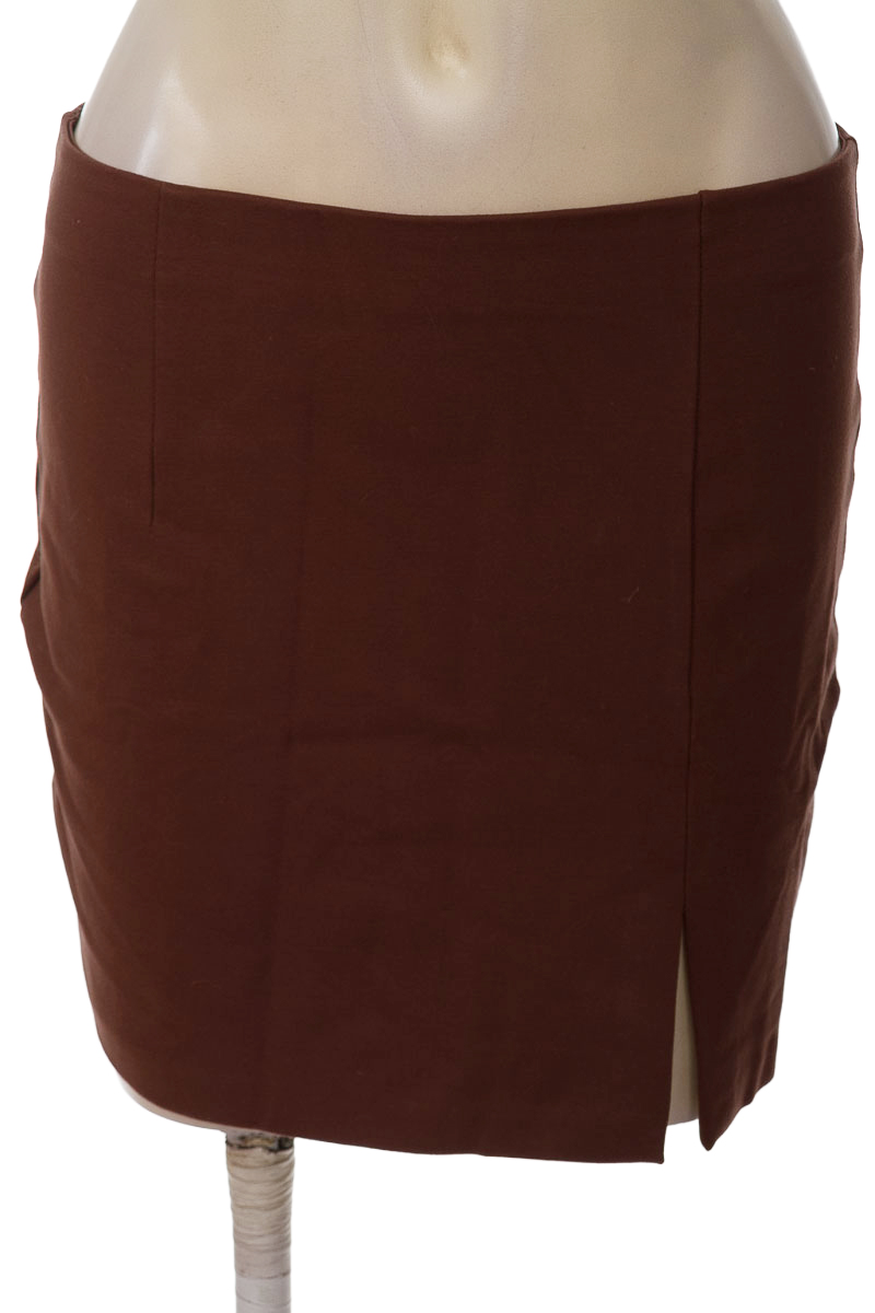 Falda color Café - Stradivarius