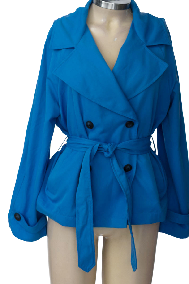 Chaqueta / Abrigo color Azul - Stradivarius