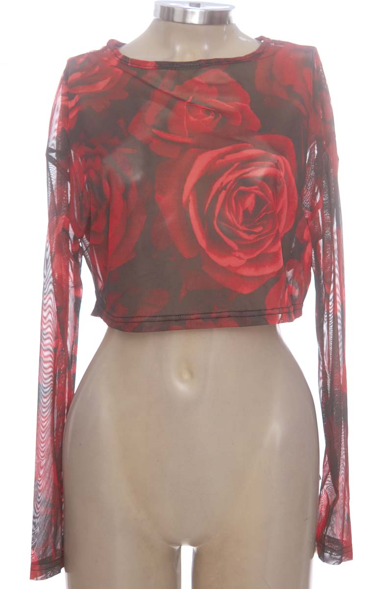 Top / Camiseta color Rojo - Shein