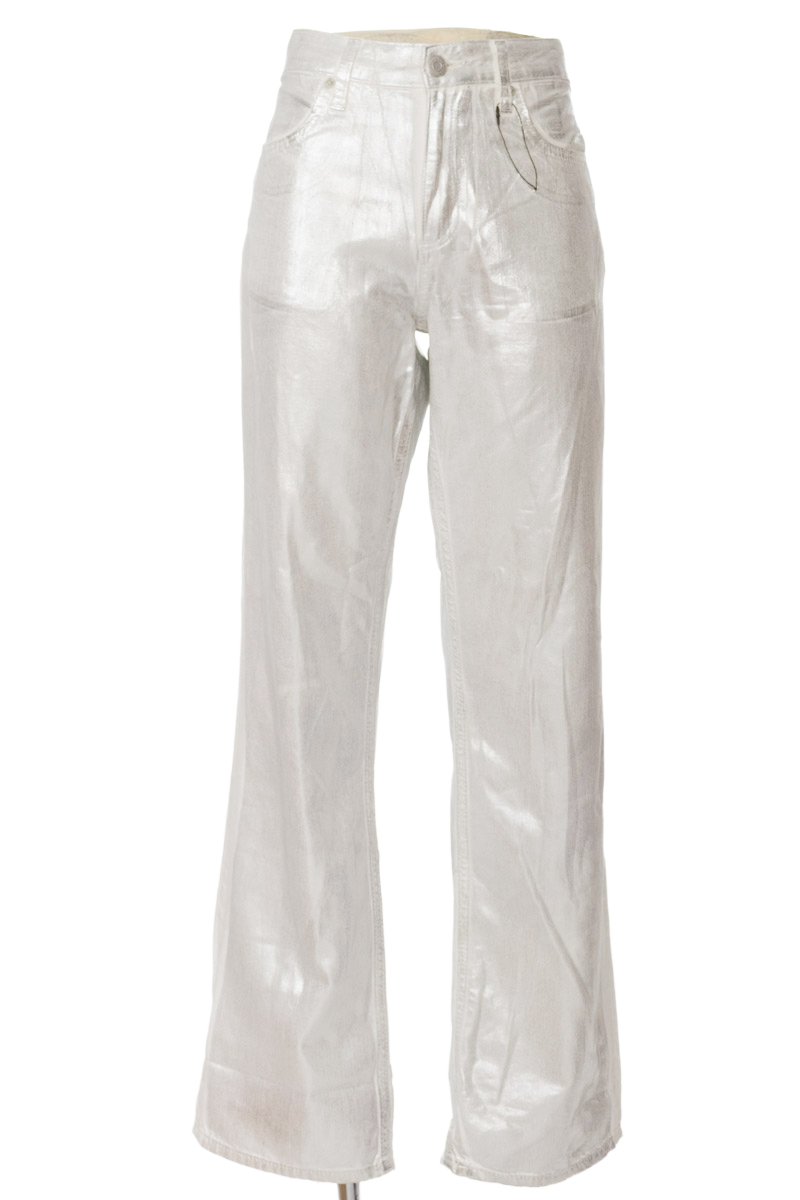 Pantalones color Plateado - Zara