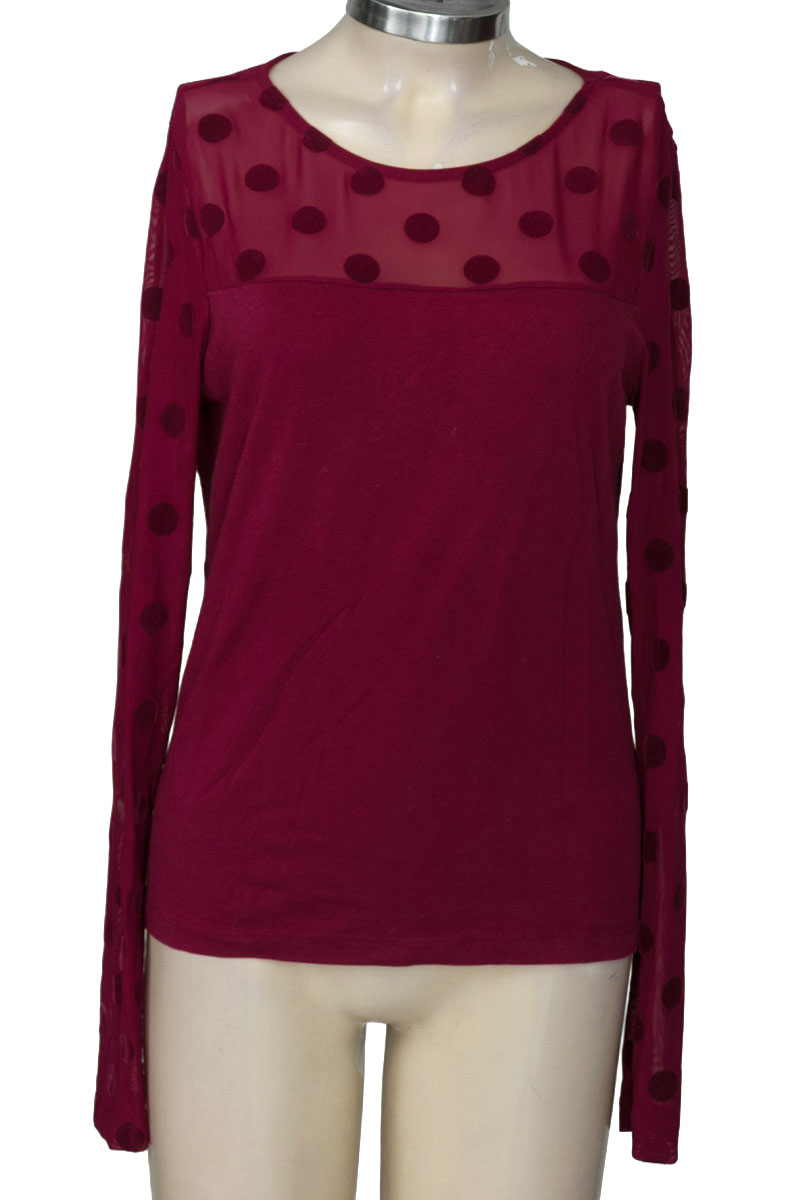 Top / Camiseta color Vinotinto - Divided by H&M