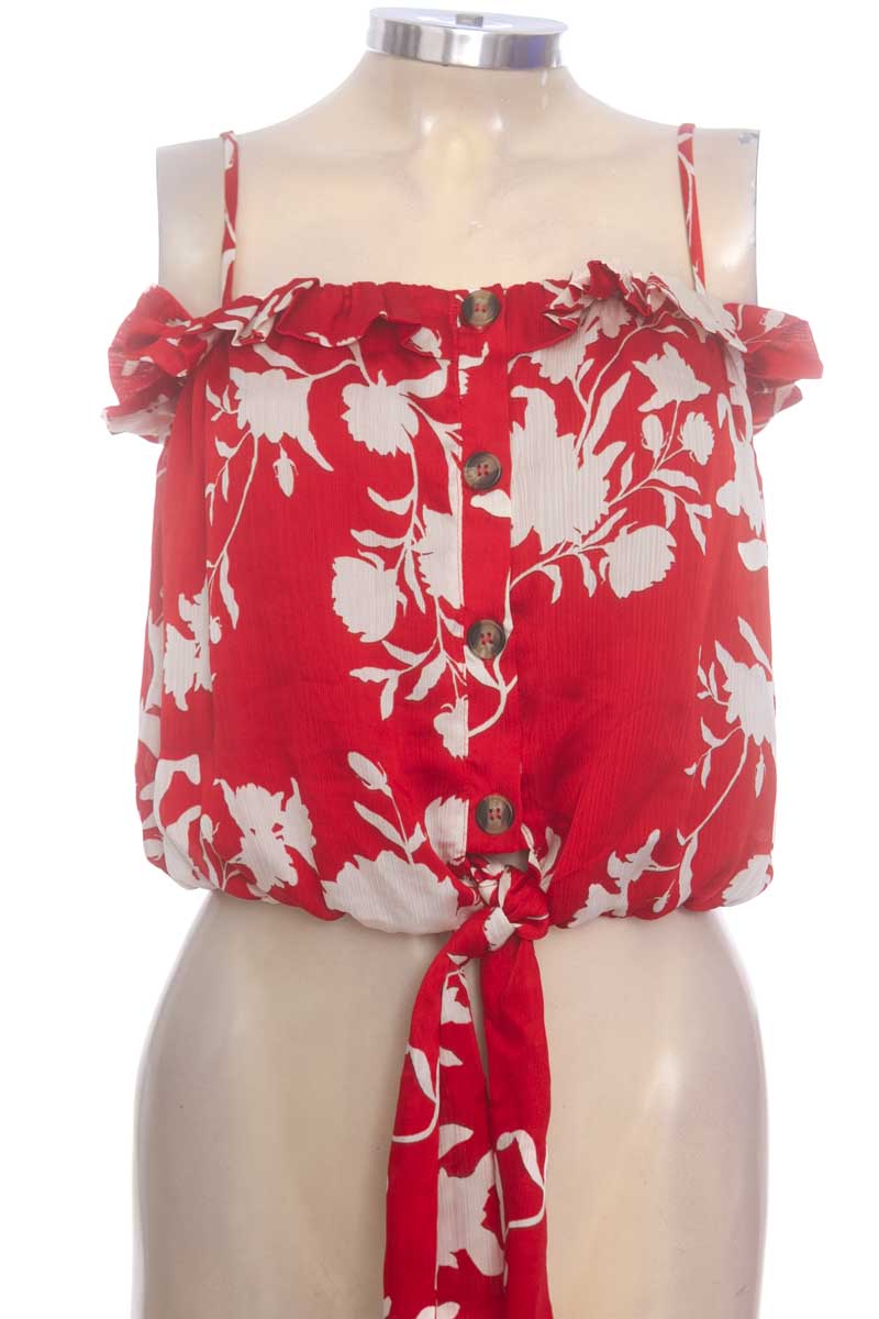 Top / Camiseta color Rojo - Johanna Ortiz x H&M