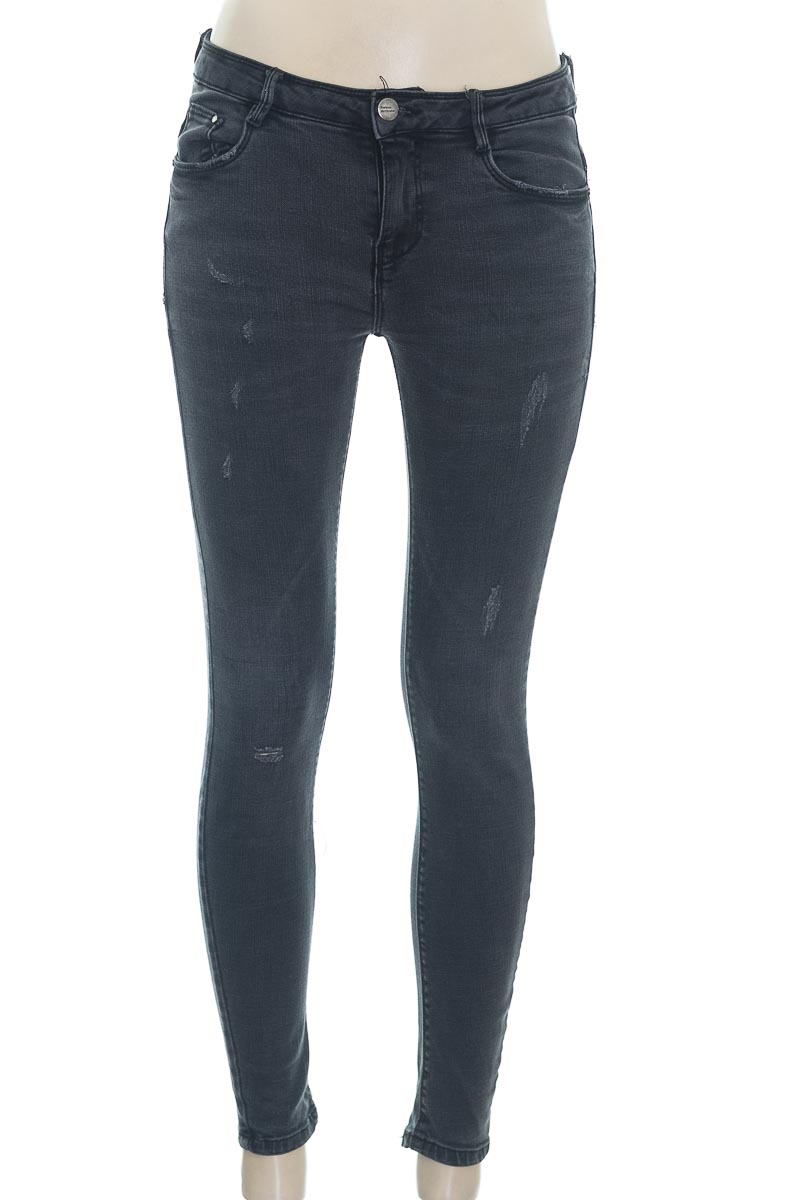 Pantalon Zara TRF Gris à Carreaux Taille S - Coupe Droite, Polyester, Neuf Sans étiquette