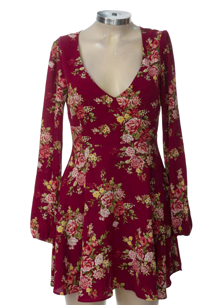 Vestido / Enterizo color Vinotinto - Forever 21