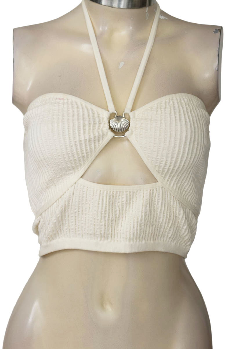 Top / Camiseta color Beige - Bershka