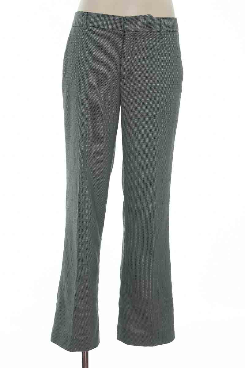 Pantalón Zoven en negro entrelazado tonal