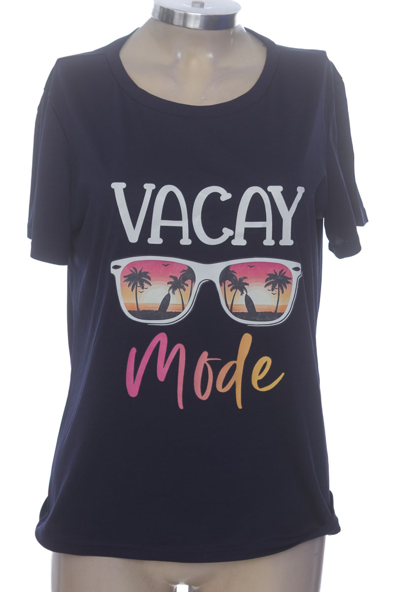Top / Camiseta color Azul - Shein