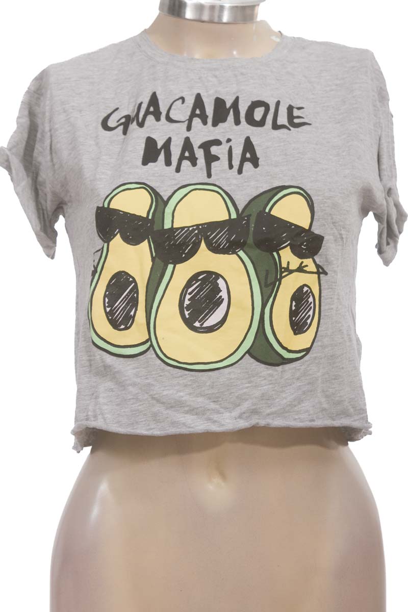 Top / Camiseta color Gris - Bershka