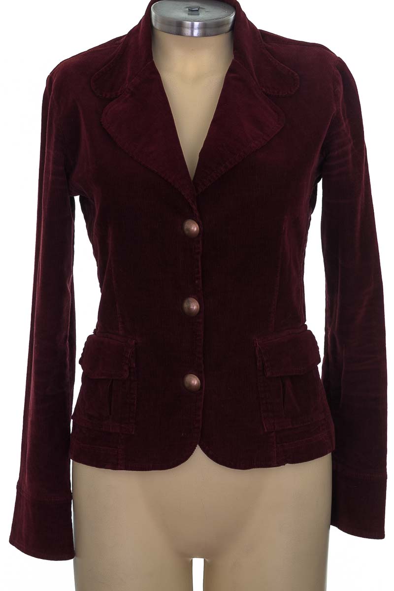 Chaqueta / Abrigo color Vinotinto - Beso de Coco