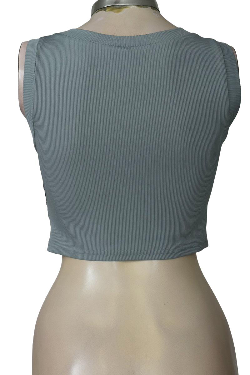 Top / Camiseta color Azul - Romwe