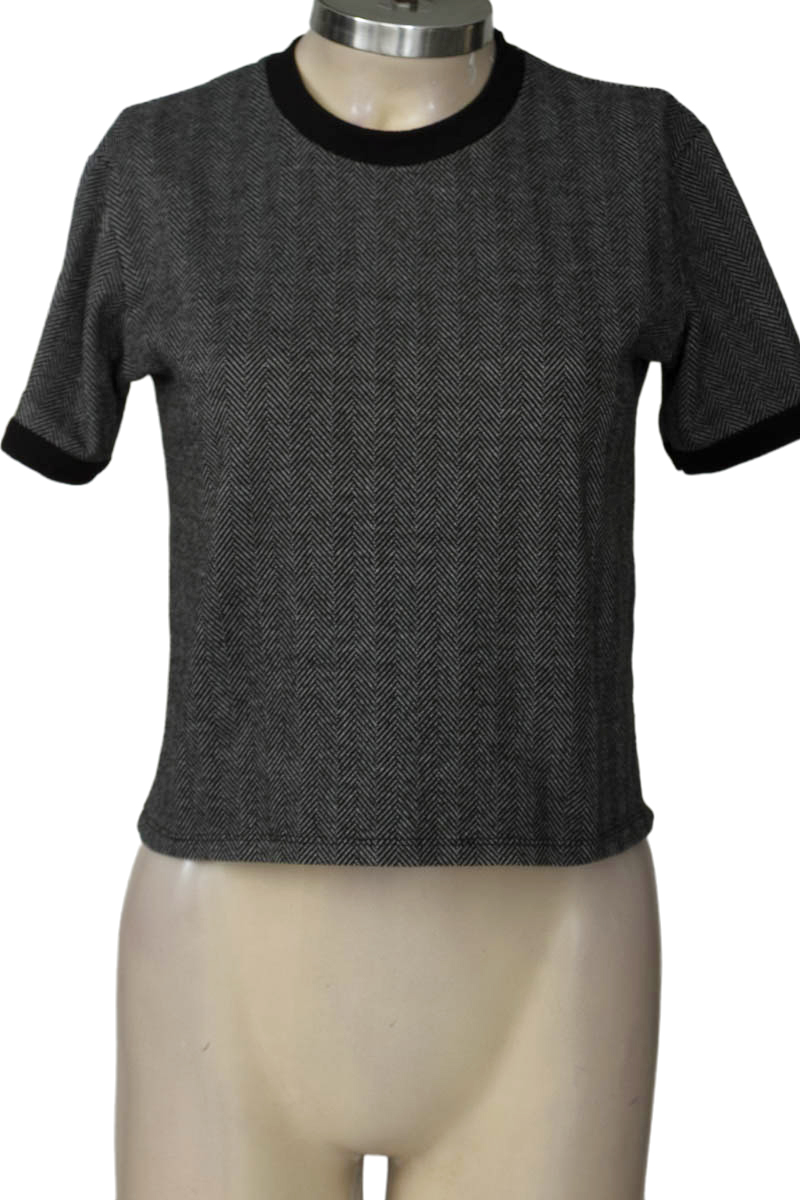 Top / Camiseta color Gris - Zara