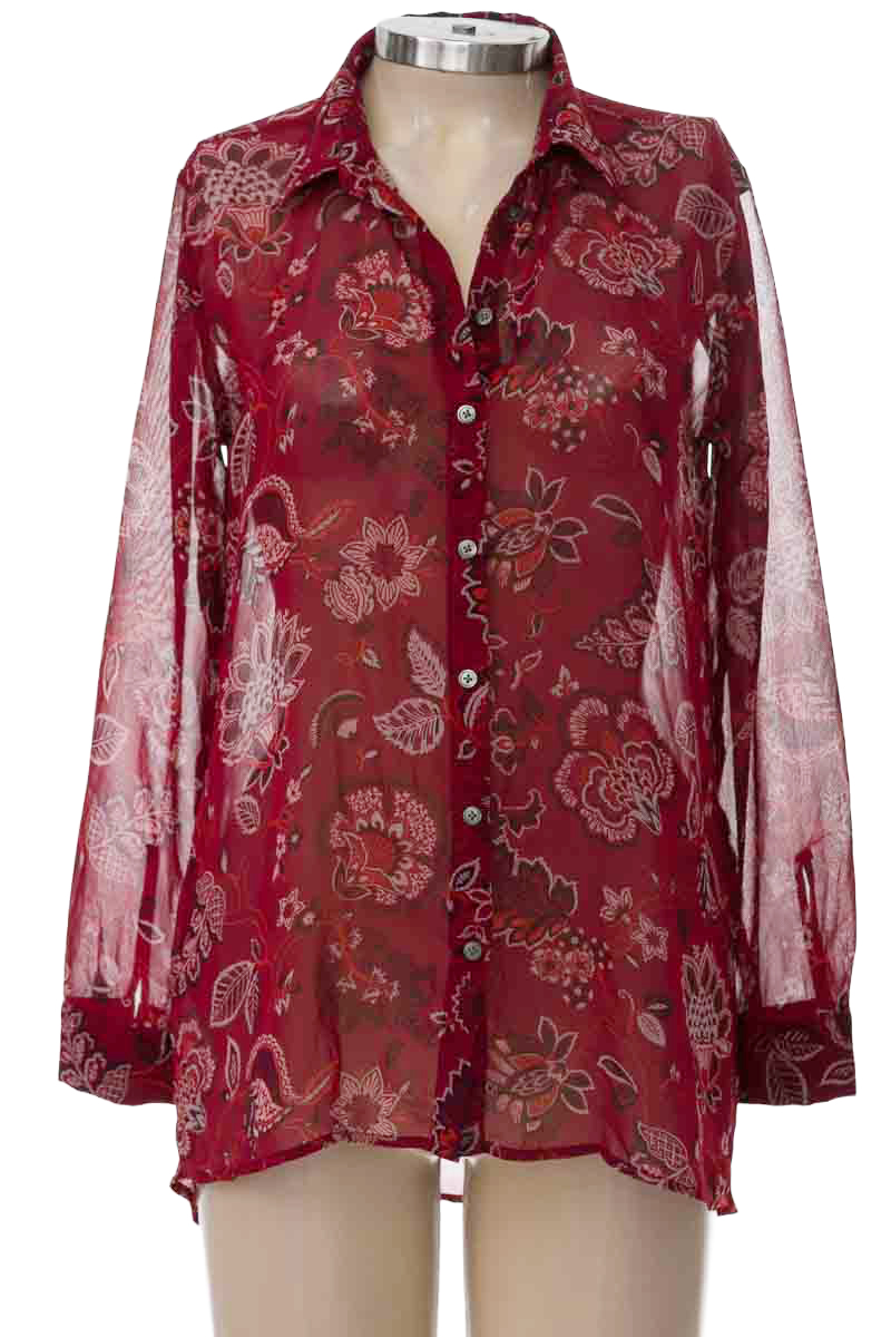 Blusa color Vinotinto - Ann Taylor