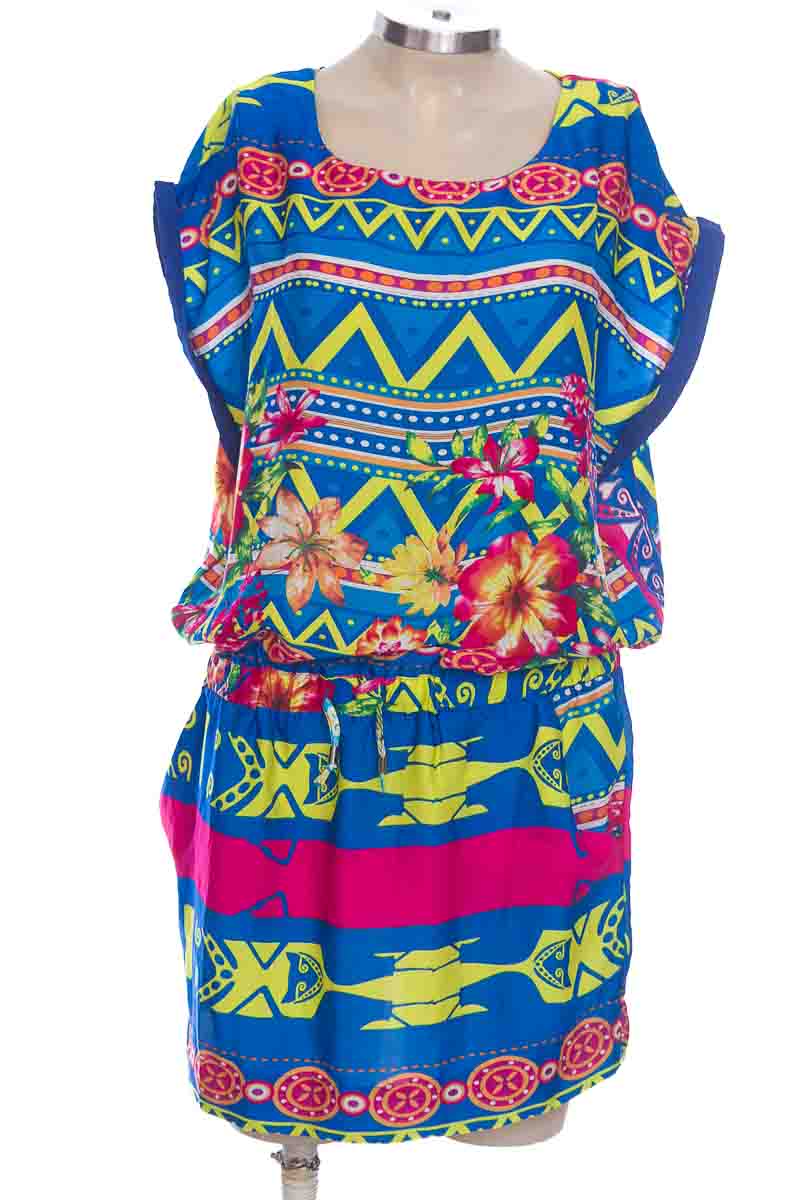 Estampado Colorido Vestido / Enterizo color Estampado - F.M.G talla XL de Segunda Mano ...