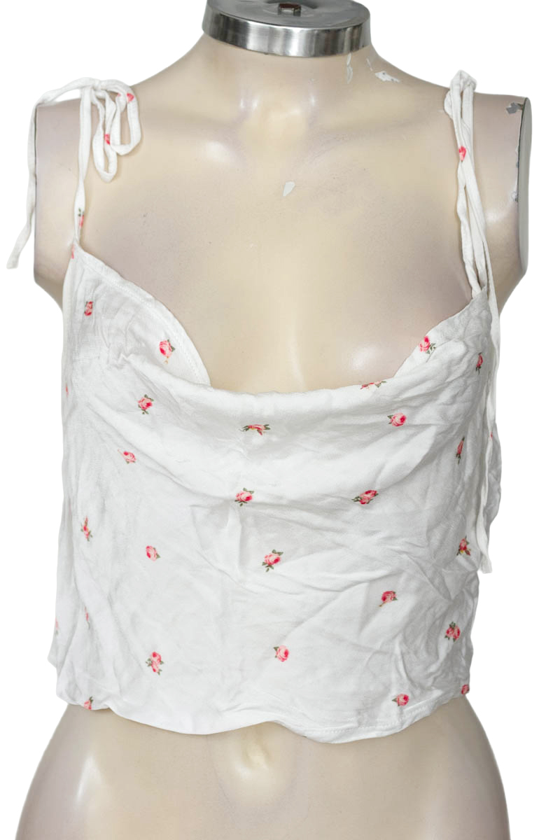Top / Camiseta color Blanco - Bershka