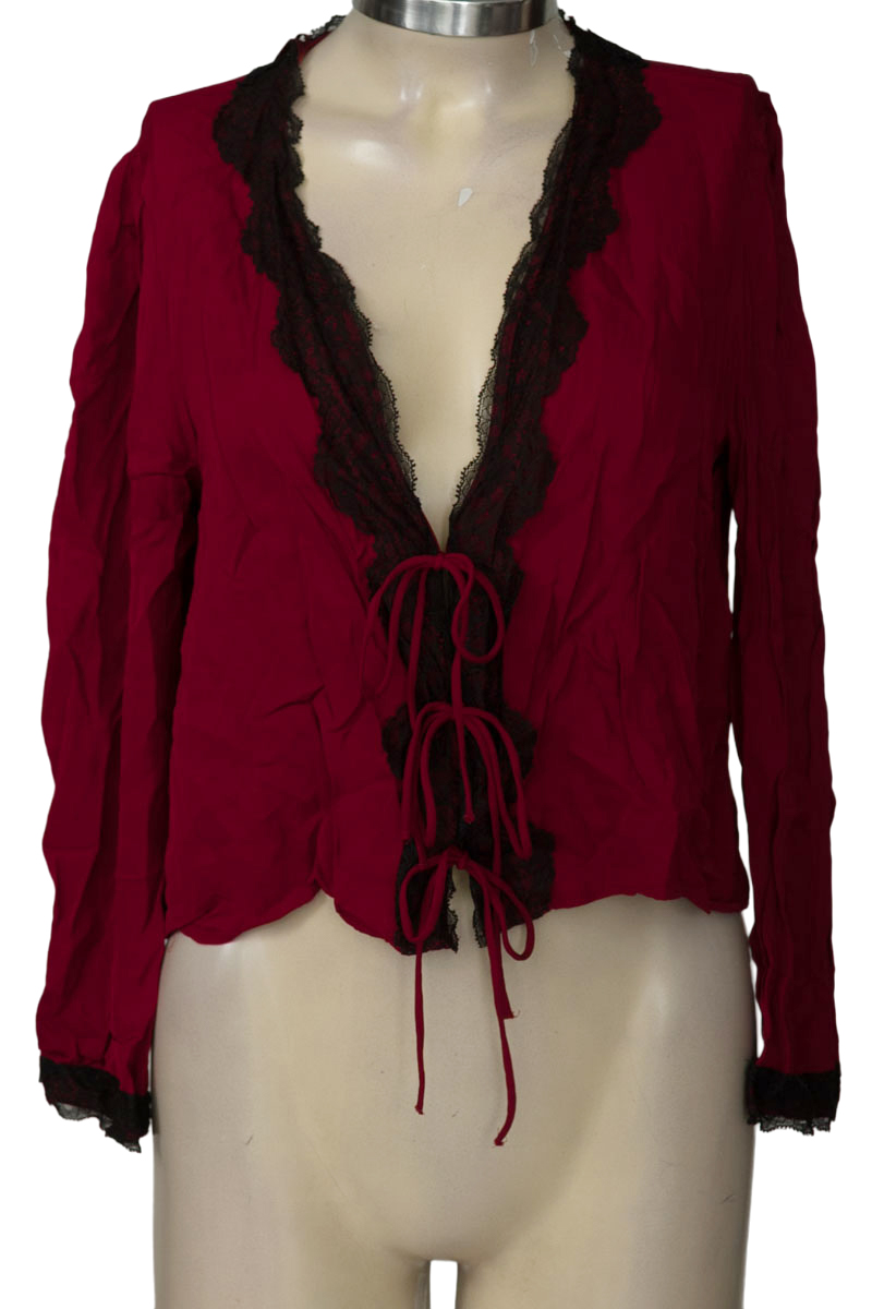 Blusa color Vinotinto - Zara