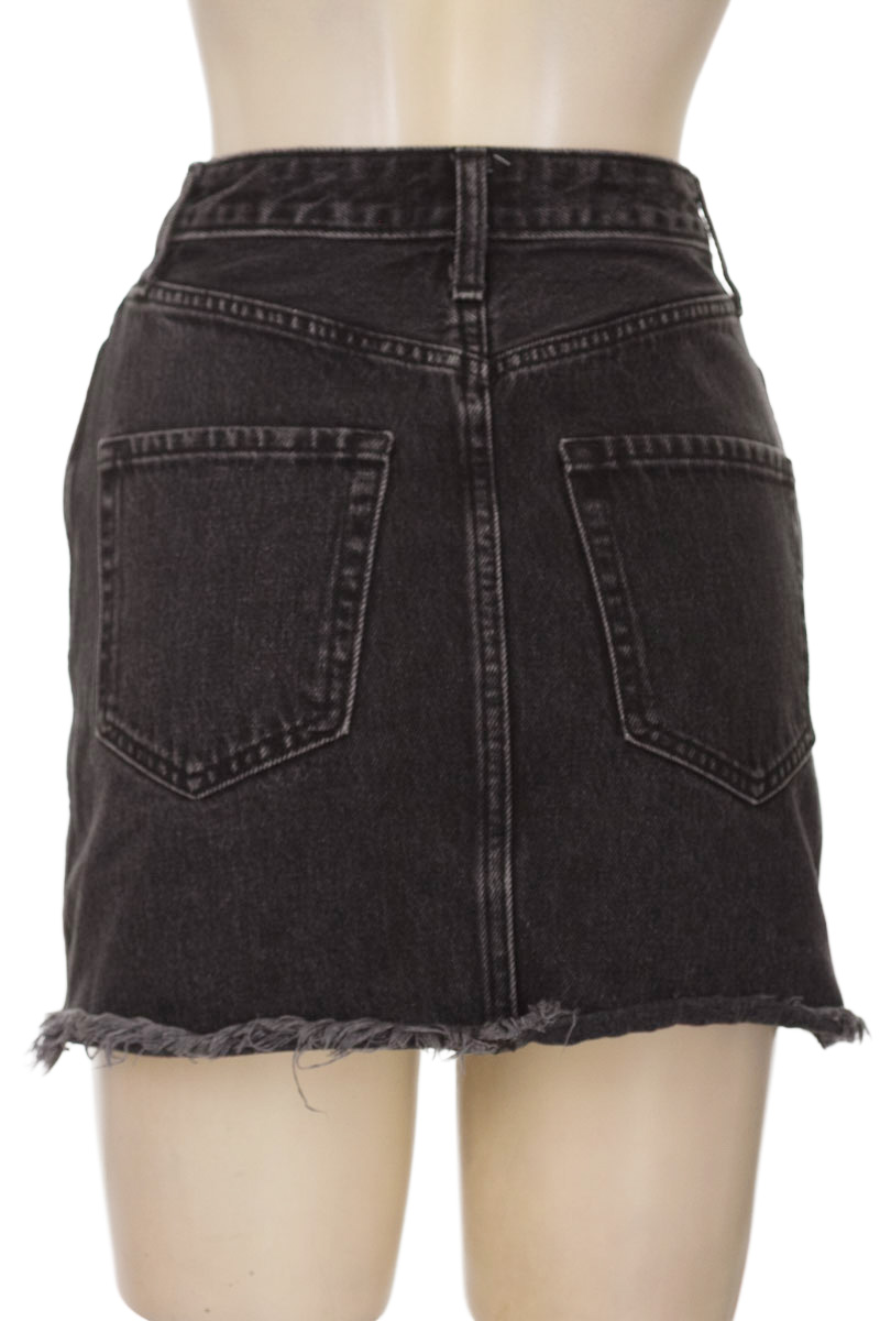 Falda color Negro - Abercrombie & Fitch