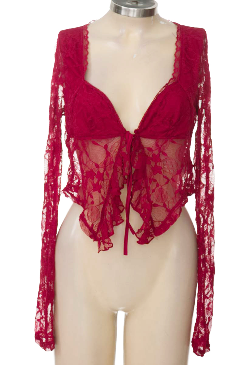 Top / Camiseta color Vinotinto - Shein