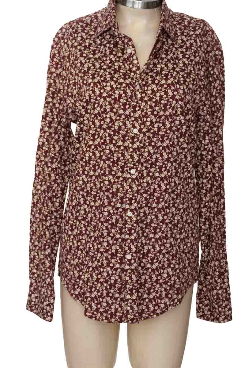 Blusa color Vinotinto - Zara