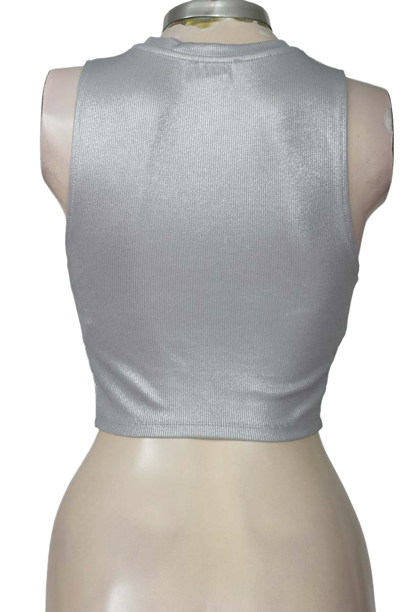 Top / Camiseta color Plateado - Bershka
