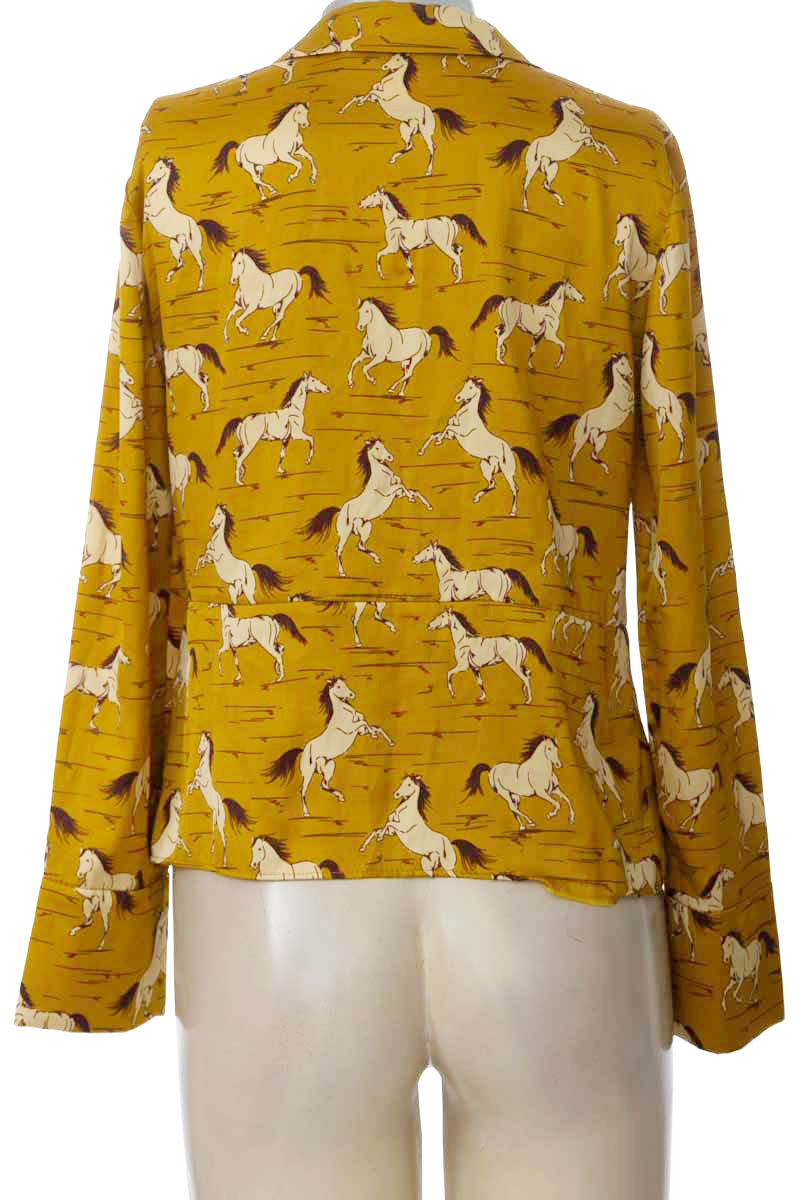 Blusa color Mostaza - Zara