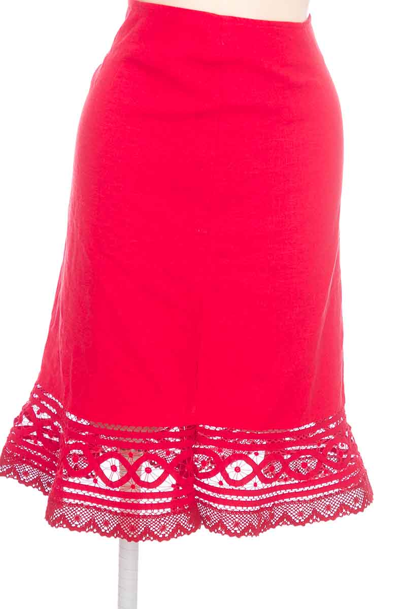 Falda Lonaka Bodycon en Rojo Pétalo de Rosa