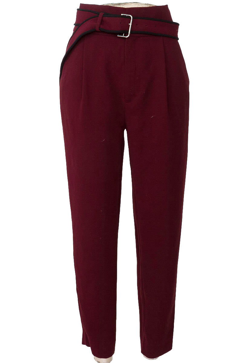 Pantalones color Vinotinto - MNG
