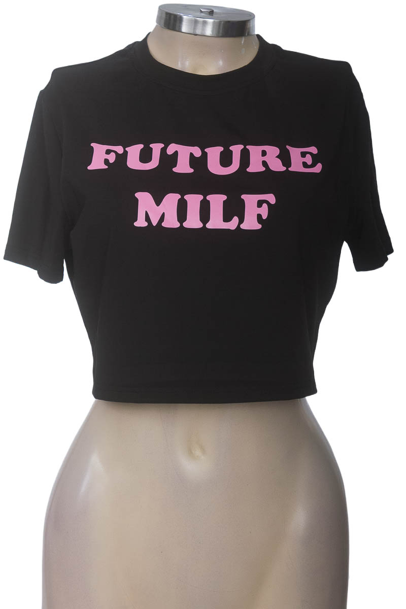 Top / Camiseta color Negro - Shein