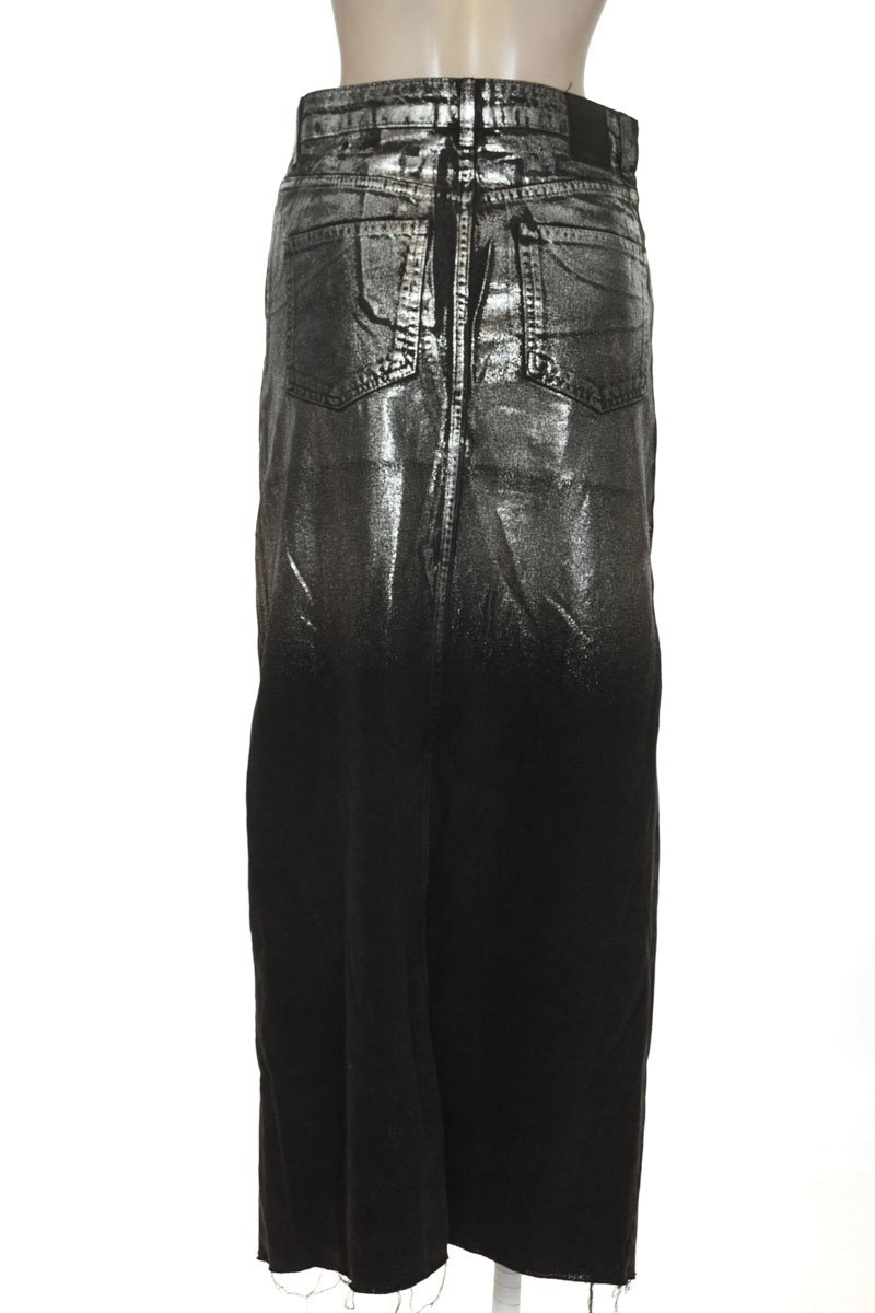 Falda color Plateado - Zara